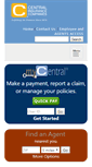 Mobile Screenshot of central-insurance.com